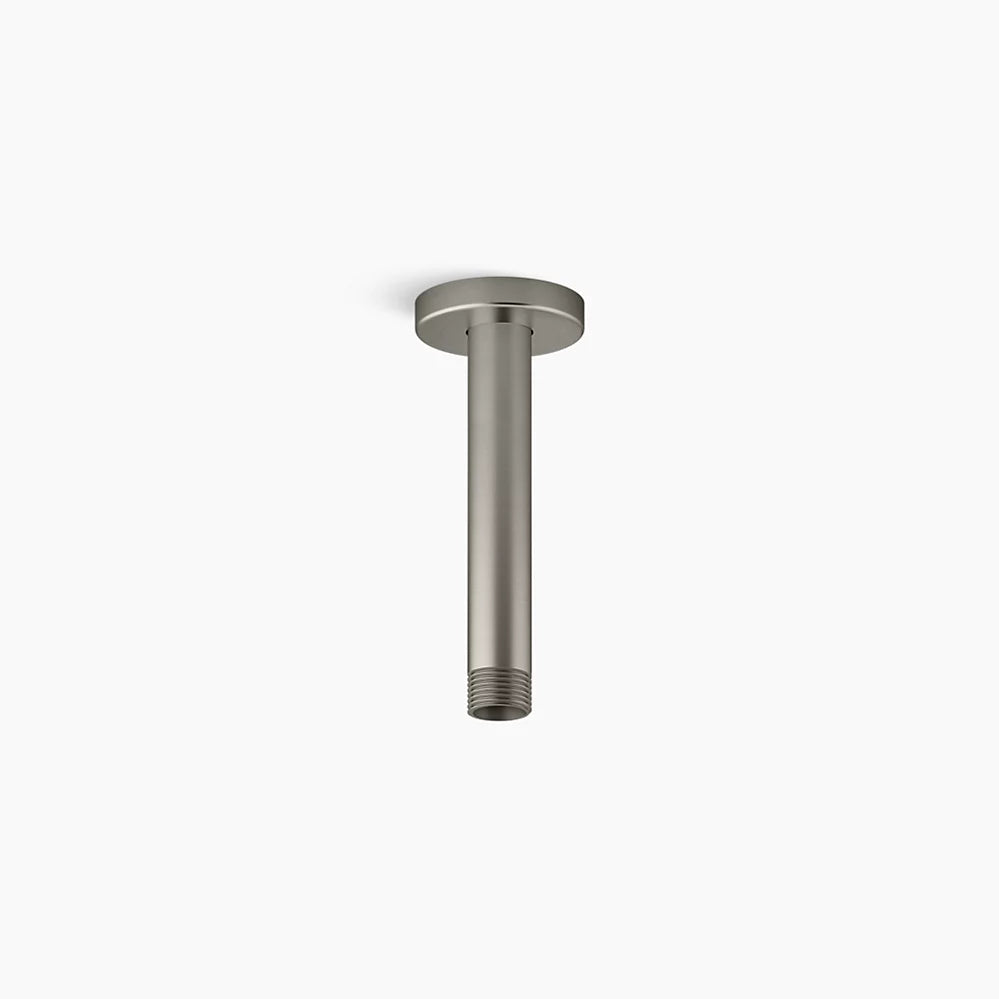 Kohler 6" ceiling-mount single-function rainhead arm and flange