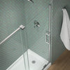 Kohler Sliding bath door, 58-1/4" H x 55-3/4 - 59-3/4" W, with 5/16" thick Crystal Clear glass