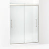 Kohler Frameless sliding shower door, 79-1/16" H x 54-5/8 - 59-5/8" W, with 5/16" thick Frosted glass