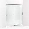 Kohler Sliding shower door, 70-1/2" H x 56-1/4 - 59-5/8" W, with 1/4" thick Frosted glass