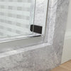 Kohler Frameless sliding shower door, 77-9/16" H x 56-5/8 - 59-5/8" W, with 5/16"-thick Crystal Clear glass
