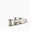 Kohler Deck-mount bath faucet trim with cross handles