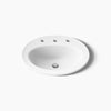 Kohler 20-1/4" oval drop-in bathroom sink