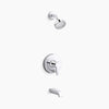 Kohler Rite-Temp® bath and shower trim kit with push-button diverter and lever handle, 2.5 gpm