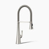 Kohler Graze® Semi-professional kitchen sink faucet with three-function sprayhead