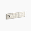 Kohler Four-outlet recessed mechanical thermostatic valve control