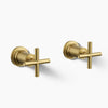 Kohler Deck- or wall-mount bath faucet handle trim with cross design