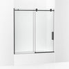 Kohler 62" H sliding bath door with 3/8"-thick glass