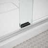 Kohler Frameless sliding bath door, 63-9/16" H x 54-5/8 - 59-5/8" W, with 5/16" thick Frosted glass