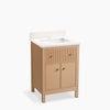 Kohler Malin By Studio Mcgee Cabinet and Quartz Top 24-Inch Single-Sink Bathroom Vanity