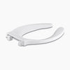 Kohler Elongated toilet seat with integrated handle and self-sustaining check hinge
