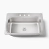 Kohler Verse™ 33" top-mount single-bowl kitchen sink
