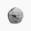 Kohler Rite-Temp® valve trim with push-button diverter and cross handle
