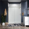 Kohler Sliding shower door, 78" H x 56-1/8 - 59-7/8" W, with 3/8" thick Crystal Clear glass