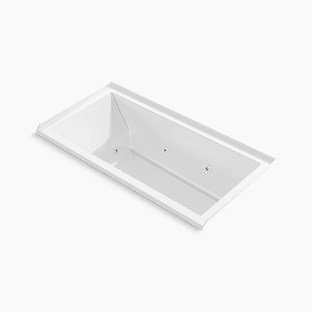 Kohler 60" x 30" drop-in/alcove heated whirlpool bath, right drain