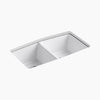Kohler Brookfield™ 33" undermount double-bowl kitchen sink