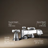 Kohler Deck-mount bath faucet trim with cross handles
