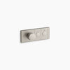 Kohler Two-outlet recessed mechanical thermostatic valve control