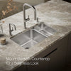 Kohler Undertone® 31-1/2" undermount double-bowl kitchen sink