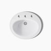 Kohler 20-1/4" oval drop-in bathroom sink