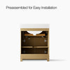 Alouette™ 30" bathroom vanity cabinet with sink and quartz top