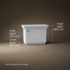 Kohler Memoirs® Stately Toilet tank, 1.28 gpf Left Lever