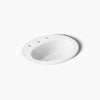 Kohler 20-1/4" oval drop-in bathroom sink