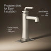 Riff® Tall single-handle bathroom sink faucet, 1.2 gpm