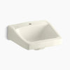 Kohler 19-1/4" x 17-1/4" wall-mount/concealed arm carrier bathroom sink with single faucet hole
