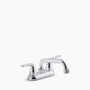 Kohler Two-handle utility sink faucet with 3/4" threaded GHT spout
