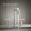 Kohler Deck-mount bath faucet trim with Lever handles