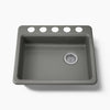 Kohler Riverby® 25" undermount single-bowl kitchen sink