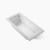Kohler Archer Whirlpool Bath With Bask Heated Surface 66 x 32-Inch Drop-In Bathtub