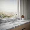 Kohler Compact pull-down kitchen sink faucet with three-function sprayhead