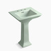 Kohler 25" rectangular pedestal bathroom sink