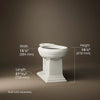 Kohler Memoirs® Round-front bowl with exposed trapway K-4387