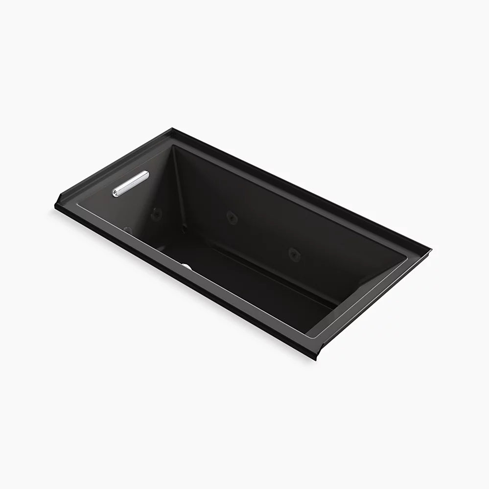 Kohler 60" x 30" drop-in/alcove heated whirlpool bath, left drain