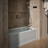 Kohler Archer 60" x 32" alcove bath with Bask heated surface, left drain