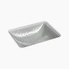 Yepsen® 20" rectangular undermount bathroom sink, no overflow