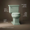 Memoirs® Stately Two-piece elongated with concealed trapway, 1.28 gpf