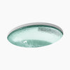 Kohler 19" oval undermount bathroom sink, no overflow