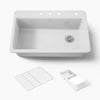 Kohler Riverby® 33" top-mount single-bowl workstation kitchen sink