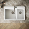 Kohler Riverby® 33" top-mount double-bowl kitchen sink