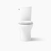 Kohler Two-piece elongated toilet with skirted trapway, dual-flush