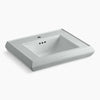 Kohler Pedestal/console table bathroom sink basin with single faucet-hole drilling