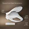 Kohler Round-front bidet toilet seat with remote control