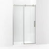 Kohler Sliding shower door, 78" H x 44-1/8 - 47-7/8" W, with 3/8" thick Crystal Clear glass