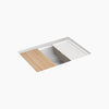 Kohler 27" undermount single-bowl workstation kitchen sink