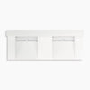 Kohler 60" wall-mount basin lavatory system with backsplash