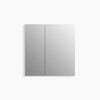 Kohler Slim 25" x 26" rectangular two-door medicine cabinet